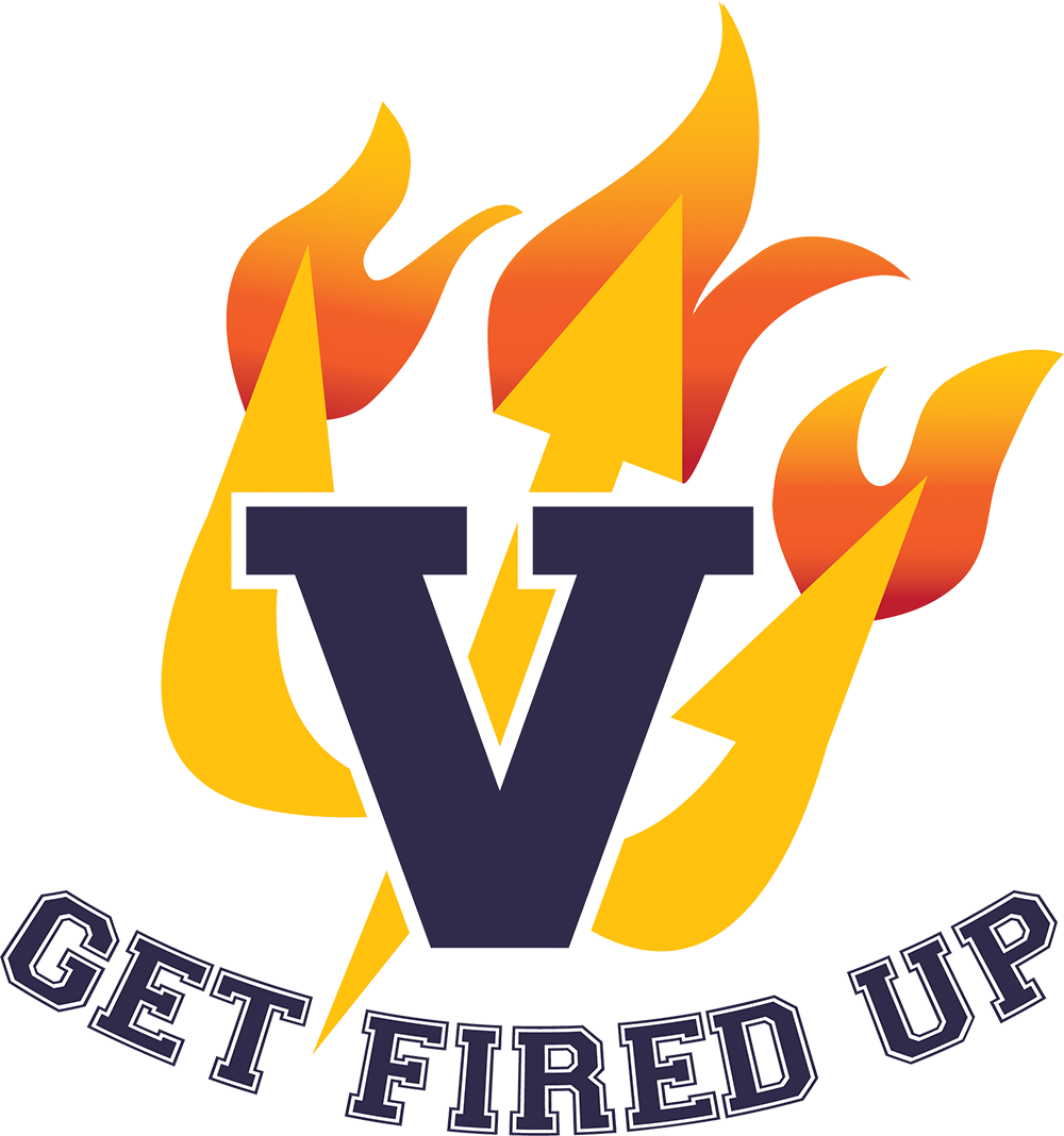 Victor logo get fired up